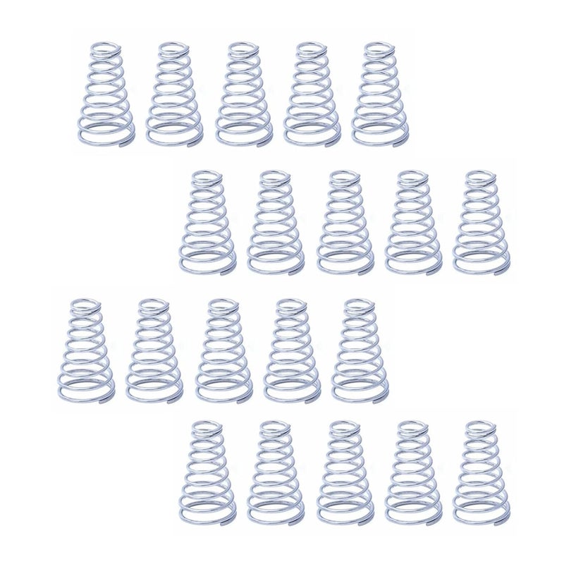 Cilky 20pcs 304 Stainless Steel Taper Springs, Conical Cone Compression Spring, Tower Pressure Spring Wire Dia 0.3-0.8mm Height5~30mm ( Size : 0.7x5.6-10x12mm ) - Image 1